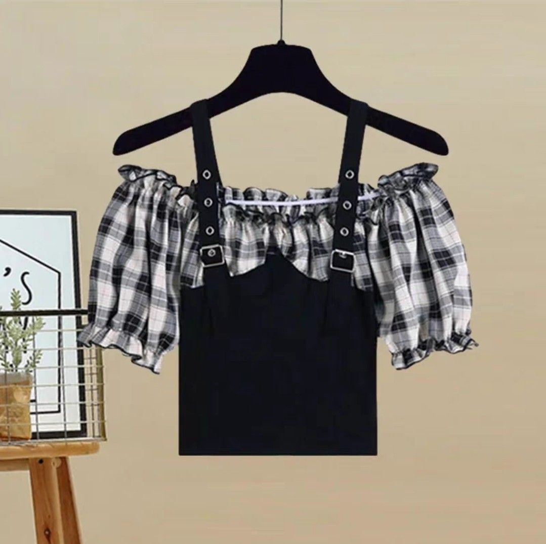CHEAP trendy pretty crop tops dainty elegant less than 10 shein h m