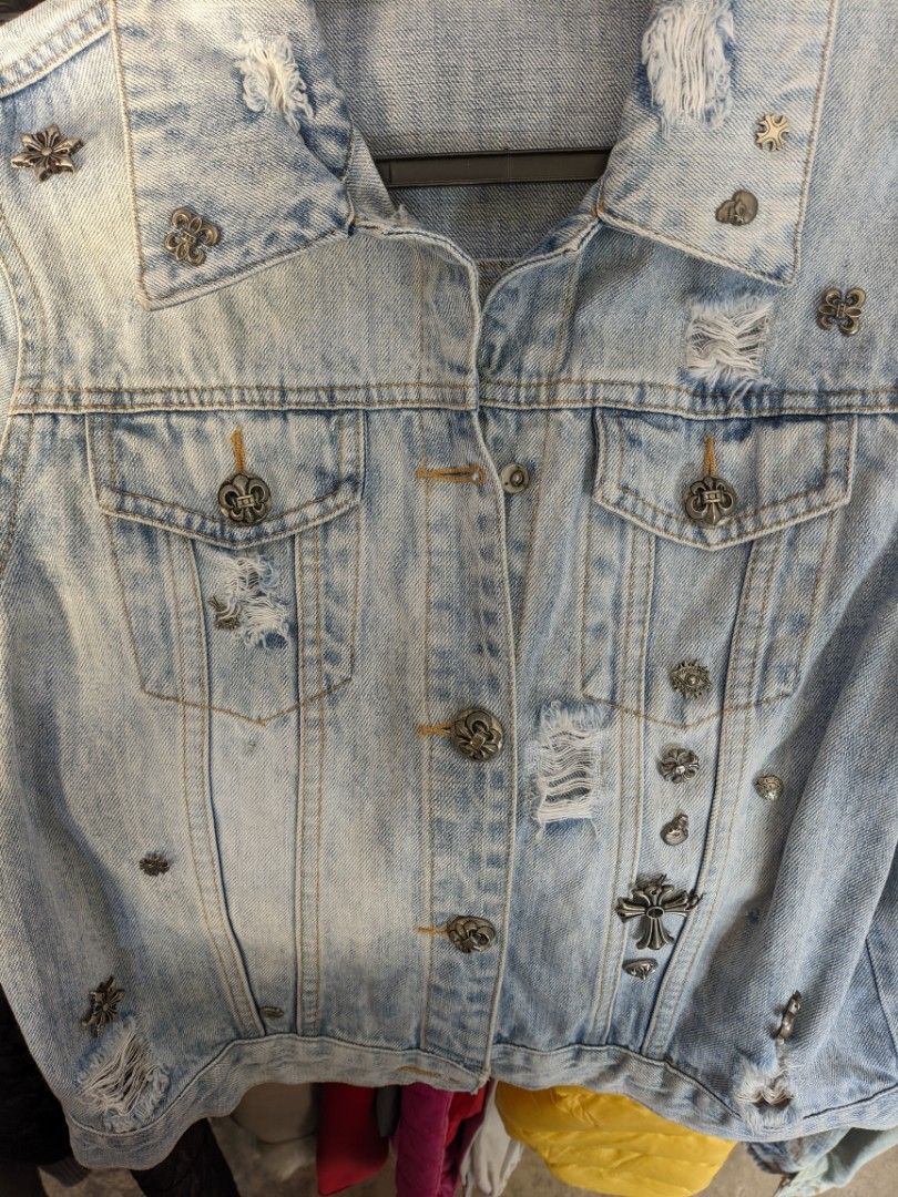 Chrome hearts deals jeans jacket