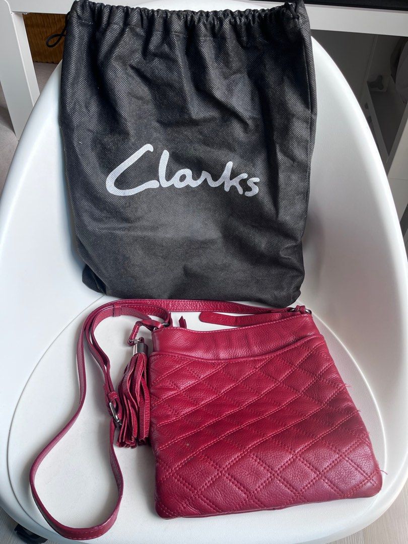 Clarks red discount bag