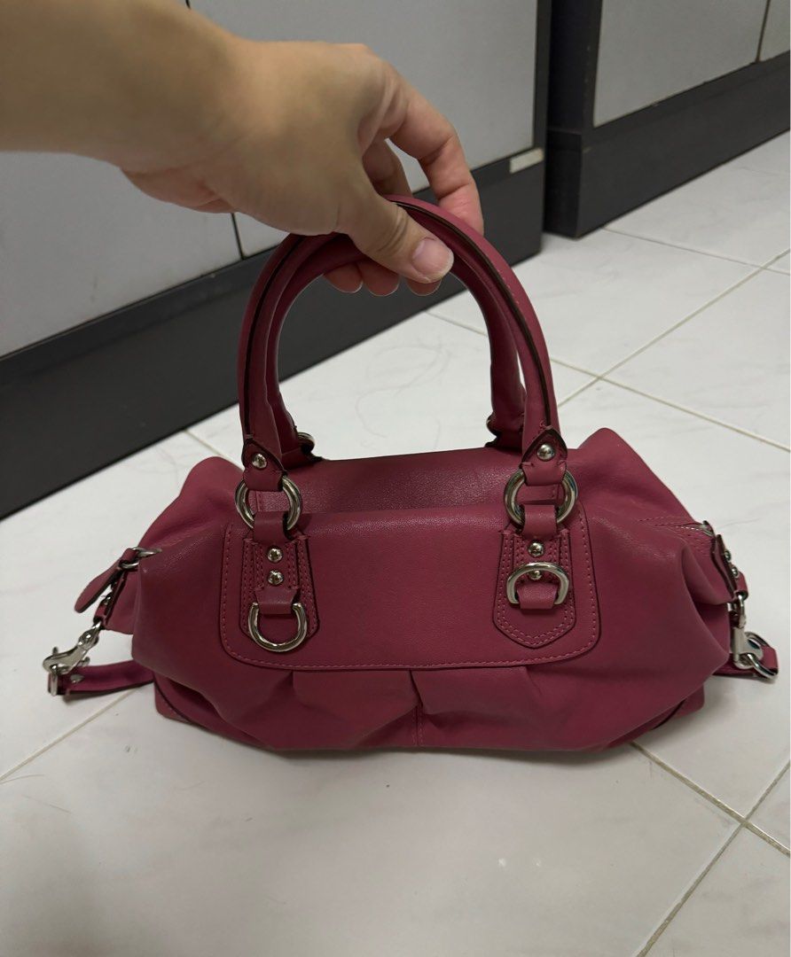 Buy JeHouze Fashion Women Genuine Leather Crossbody Satchel Handbag  Adjustable Metal Strap Purse (Pink) at Amazon.in