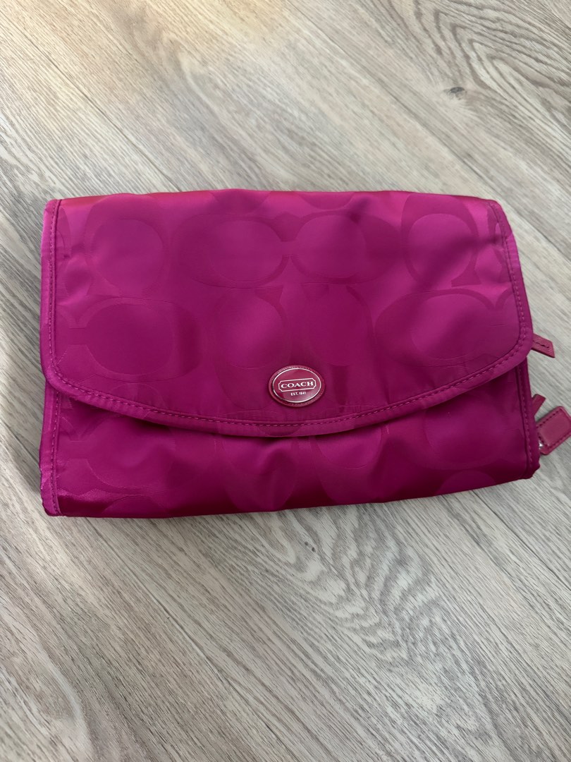 Coach hanging toiletry best sale bag