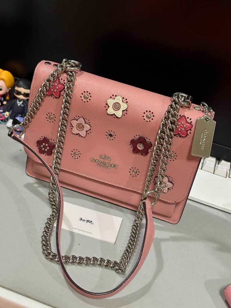 Coach klare crossbody with daisy applique clearance