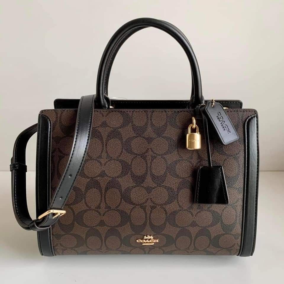 Coach Zoe Carryall in Signature Canvas Women s Fashion Bags Wallets Shoulder Bags on Carousell