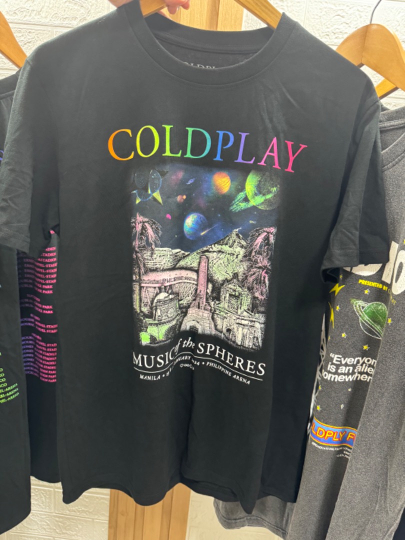 Coldplay Merch (Manila Special Event Shirt), Men's Fashion, Tops & Sets