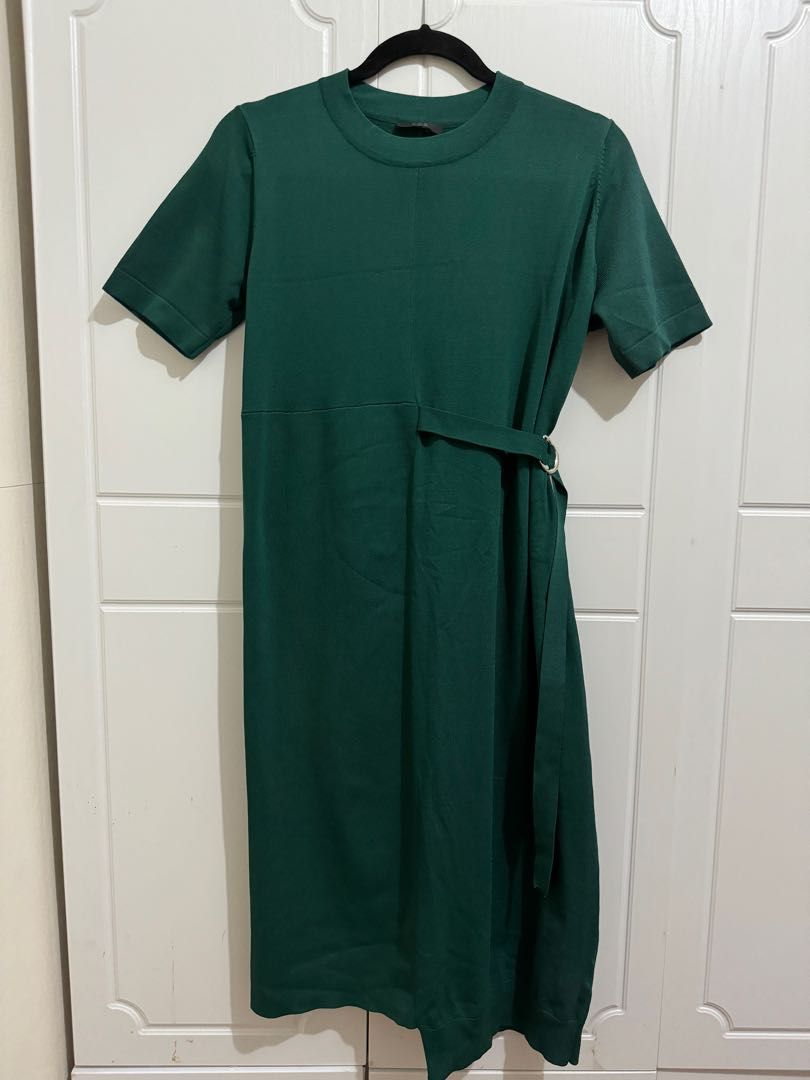 COS Green Knit Midi Dress, Women's Fashion, Dresses & Sets, Dresses on  Carousell