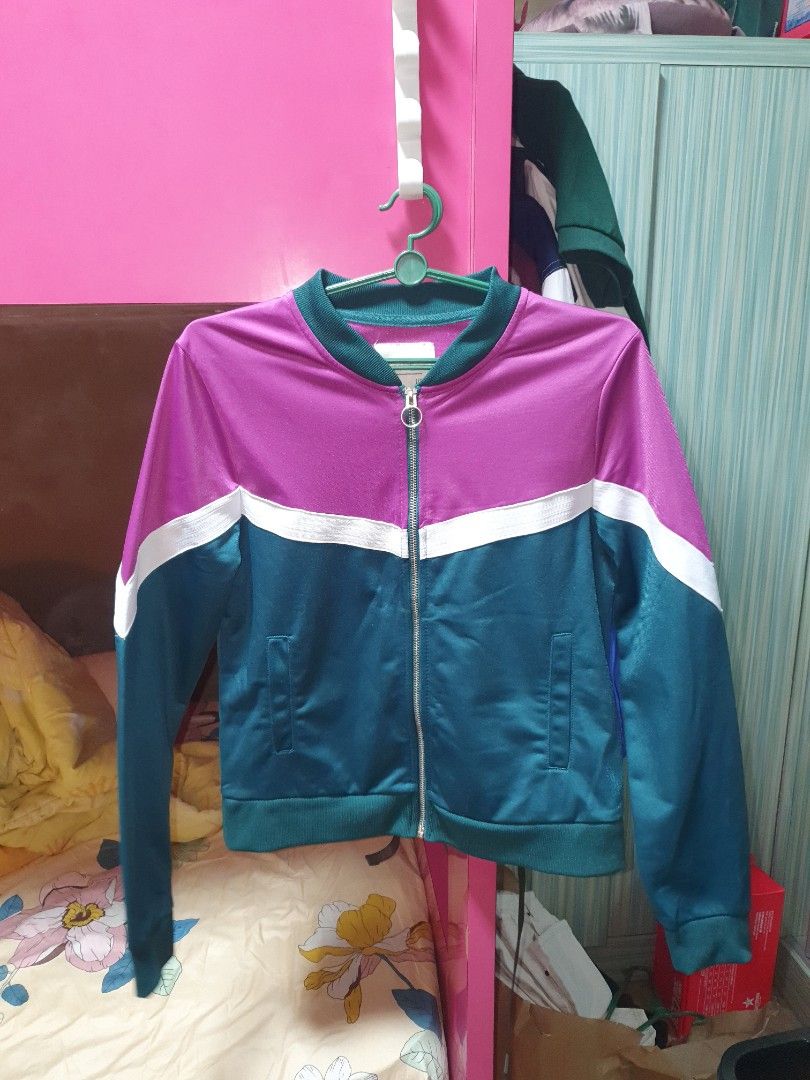 Purple and green new arrivals jacket