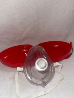 CPR Breathing Mask with Hard Red Case