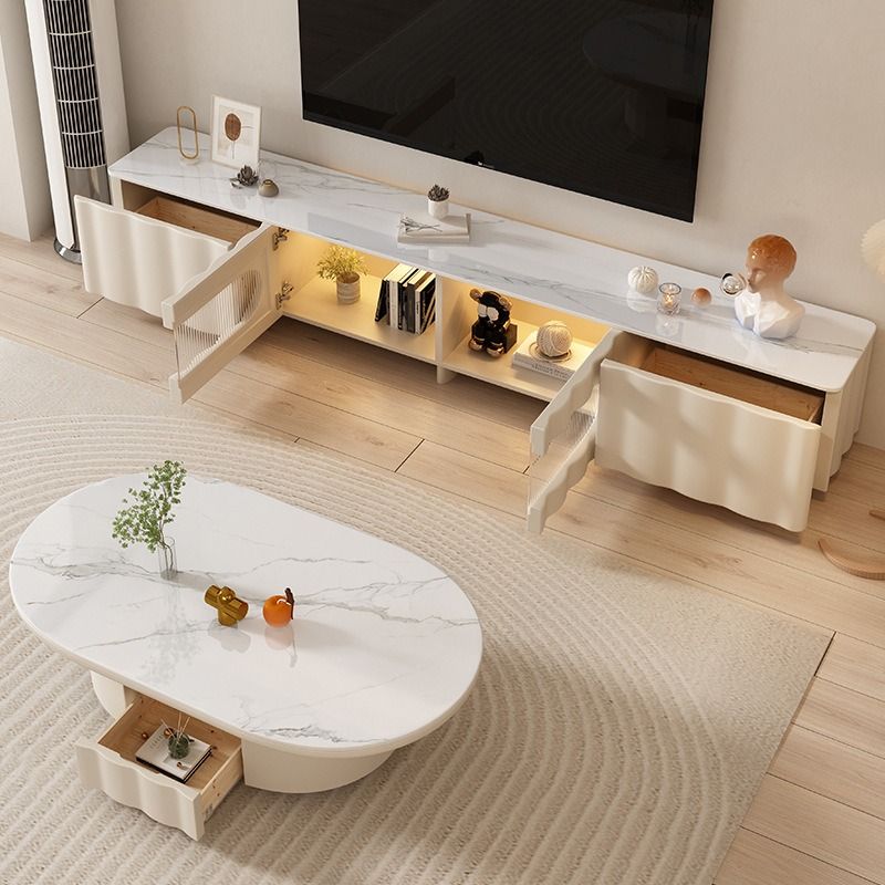 Cream media deals console