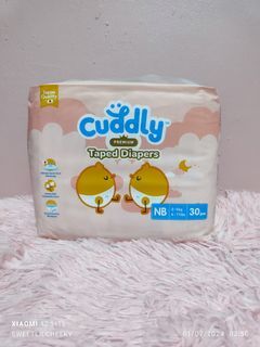 Cuddly Premium Tape Japanese Baby Diaper | Newborn | NB | 30 pcs