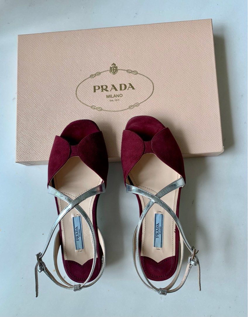 Red suede cheap womens shoes