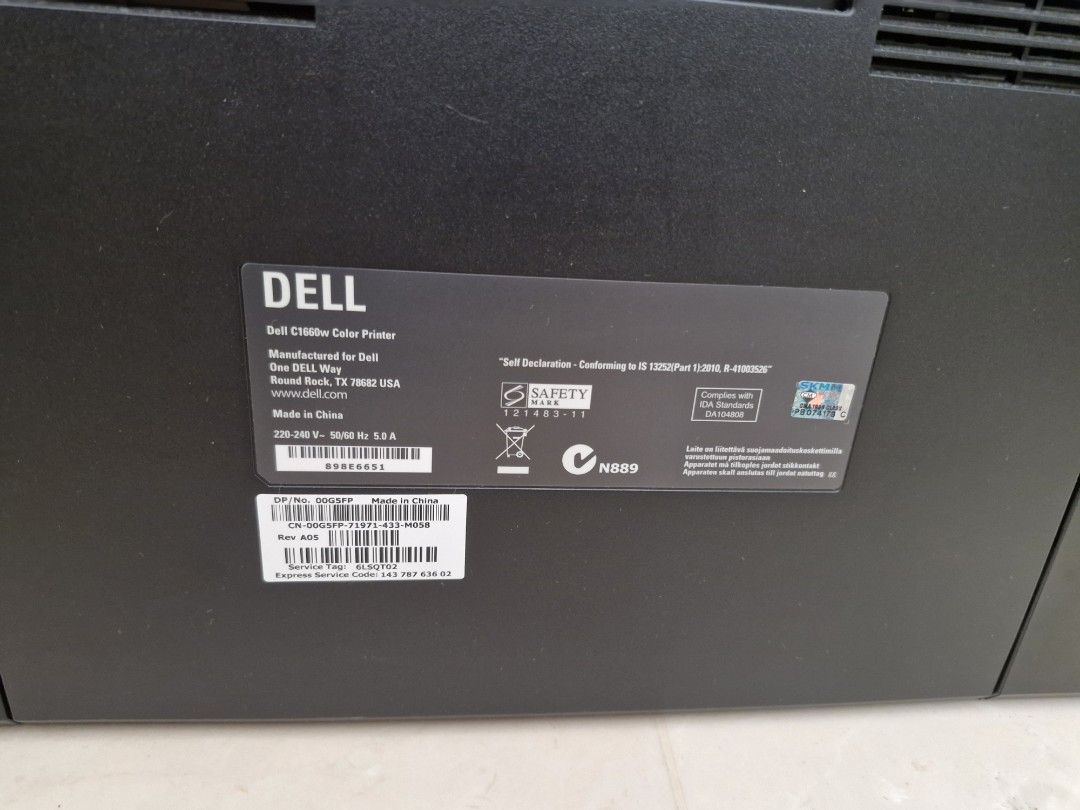 Dell C1660w color printer Free, Computers & Tech, Printers, Scanners