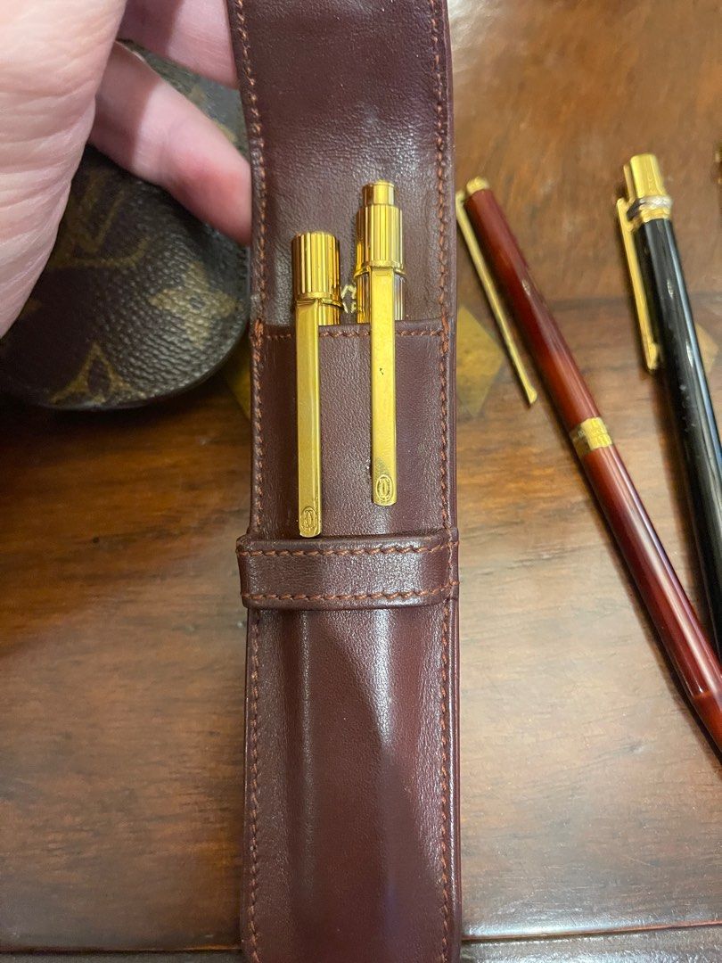 Designer Pens (Category: Luxury Accessories) located in Mandaluyong City. Submitted by olachicoas (Listing ID 1281070883, Image 2). Description: Cartier, Montblanc, S.J. Dupont and Swarovski Pen Pricelist 1. Le Must de Cartier Gold plated pen - Php 45,000.00 2. Le Must de Cartier Gold plated pencil - Php 30,000.00 3. 90’s S.T. Dupont Classique Lacquer with paved diamonds ballpoint pen - Php 45,000.00 4. Cartier Must De Cartier Trinity Ring Ballpo
