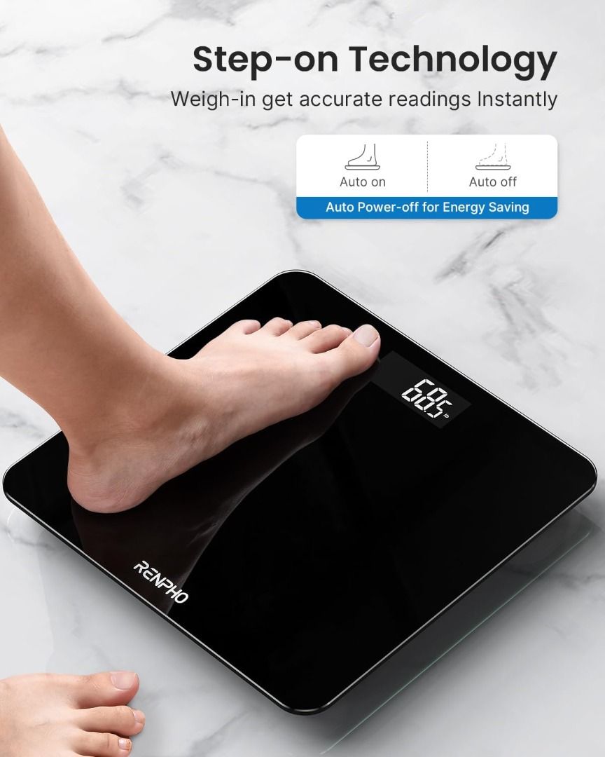 Digital Bathroom Scale, Highly Accurate Body Weight Scale with Lighted ...