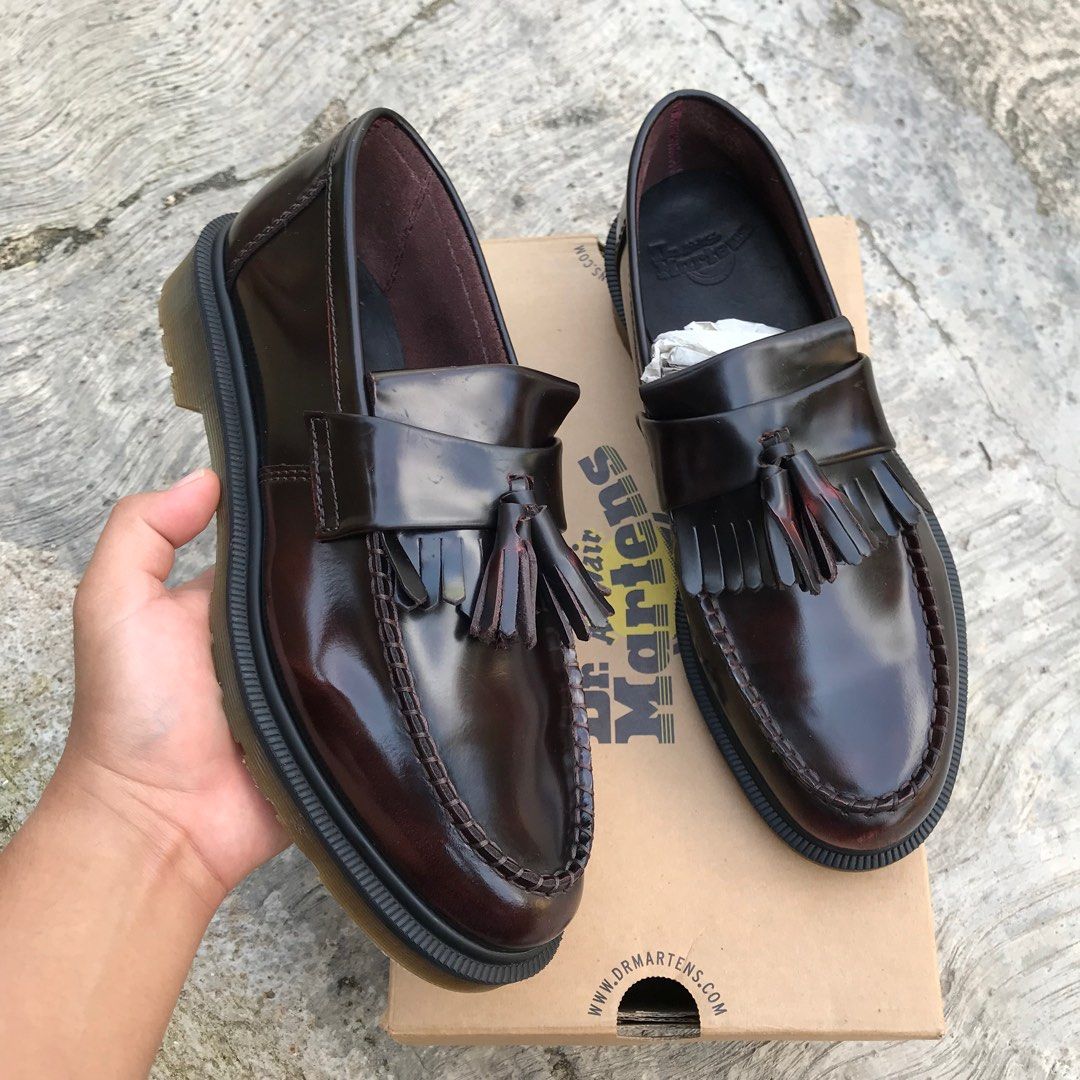 Dr.Martens Adrian チェリーレッド タッセルローファー uk8 Dr.Martens