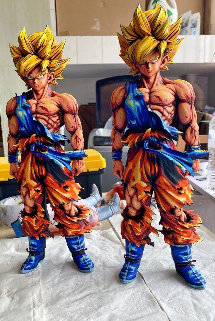 Dragon Ball Goku Anime Coating Comic Color Effect Figure Model, Hobbies &  Toys, Toys & Games on Carousell