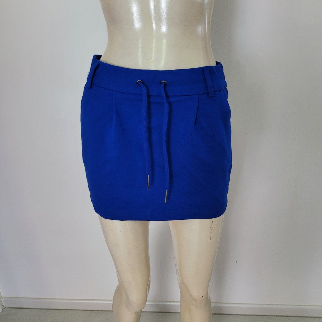 Drawstring navy new arrivals blue skirt