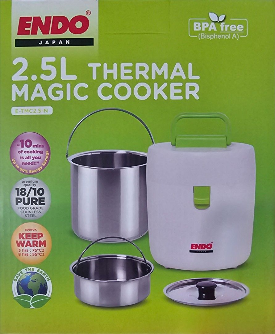 ENDO (JAPAN) - THERMAL MAGIC COOKER E-TMC2.5-N - HOW TO USE BY