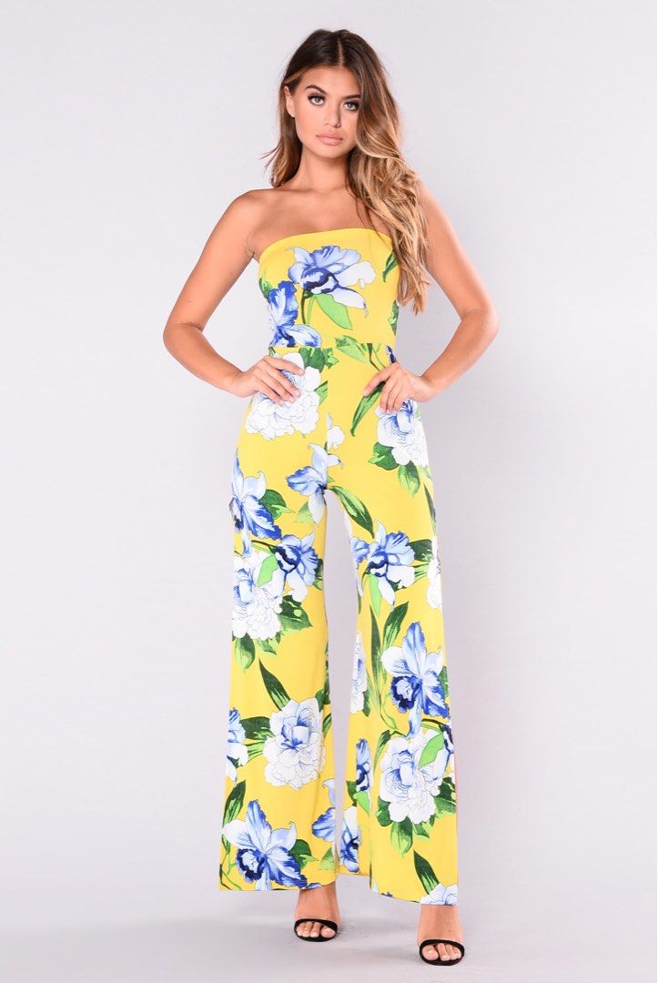 Yellow jumpsuit fashion on sale nova