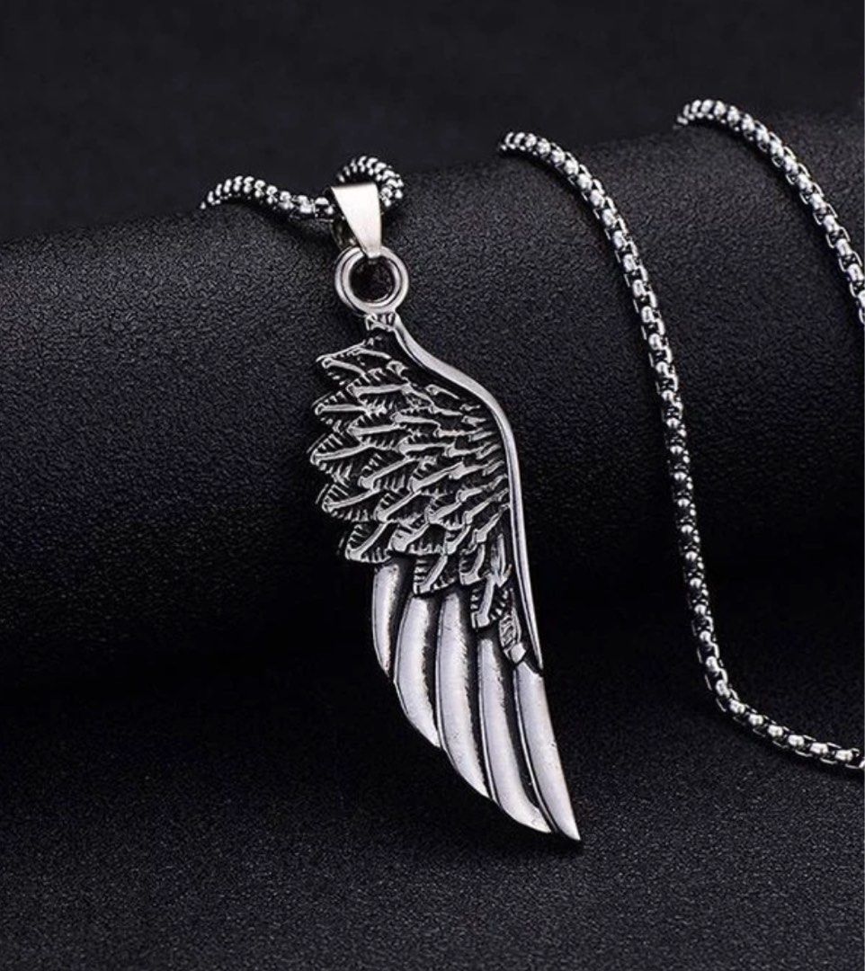 Mens feather necklace clearance