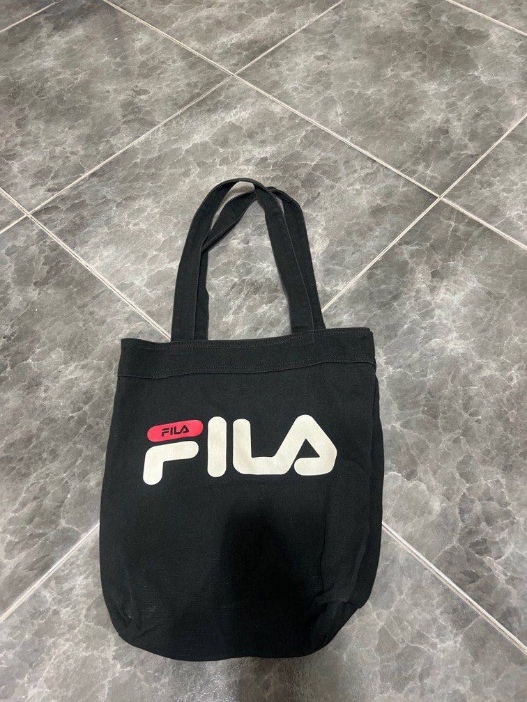 Fila tote bag black on sale