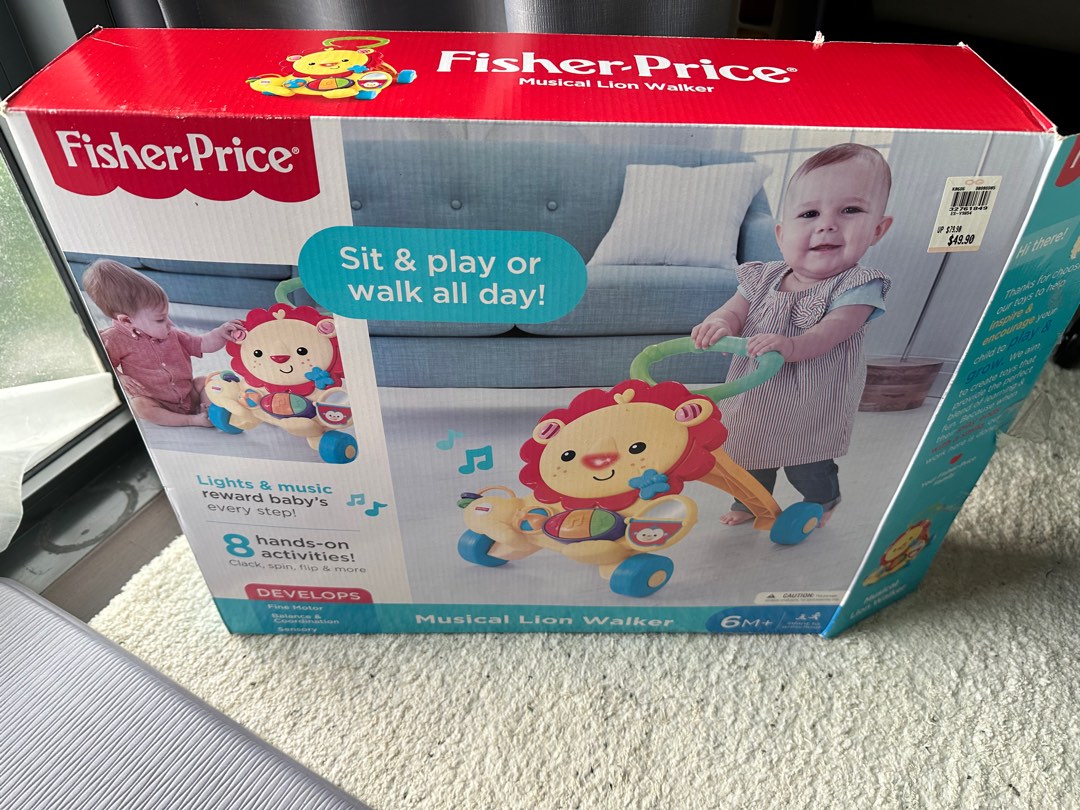 fisher price musical lion walker, Babies Kids, Infant Playtime