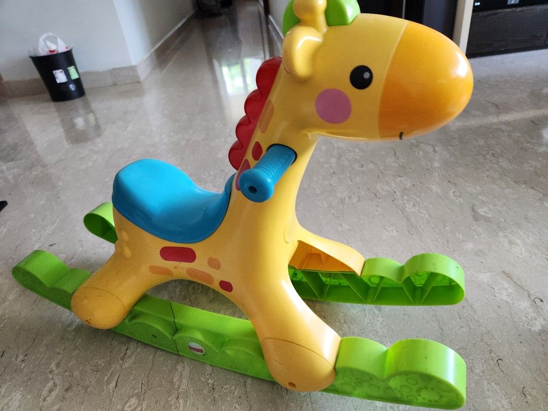 Giraffe rocking top horse fisher price