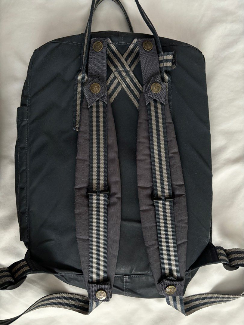 Fjallraven kanken black stripe handle backpack online