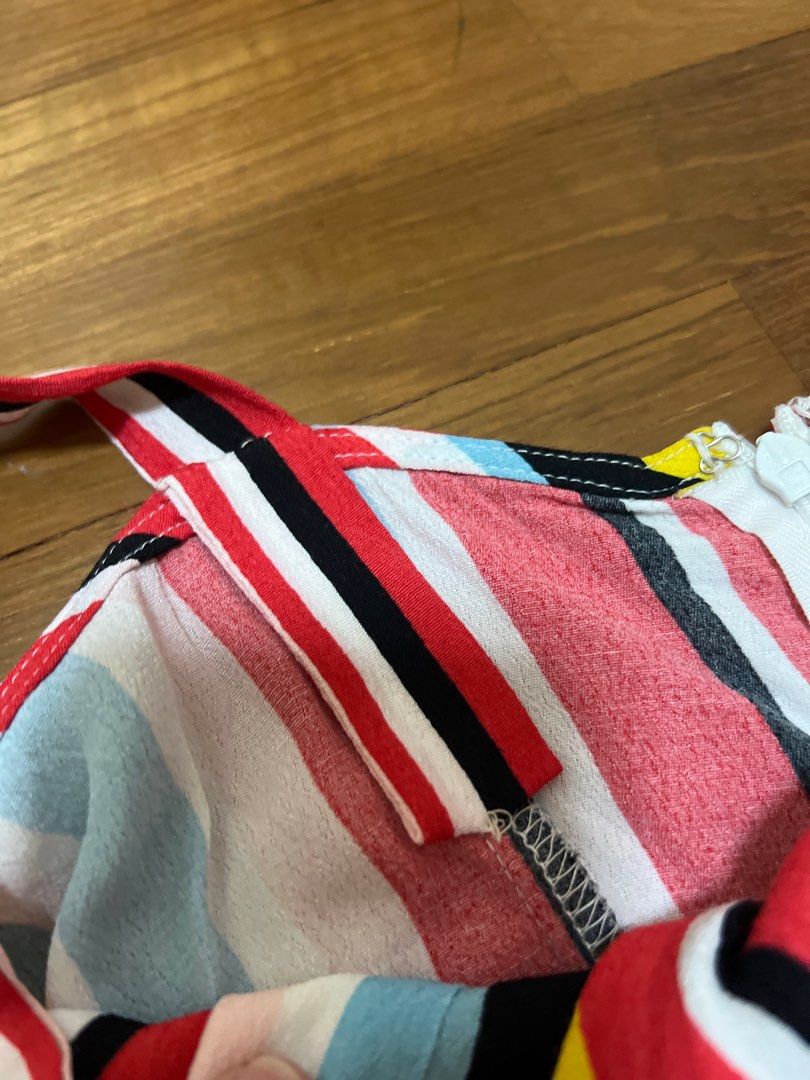 Forever21 rainbow Striped Romper