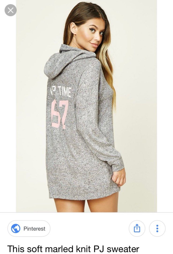 Oversized hoodie dress forever 21 shop