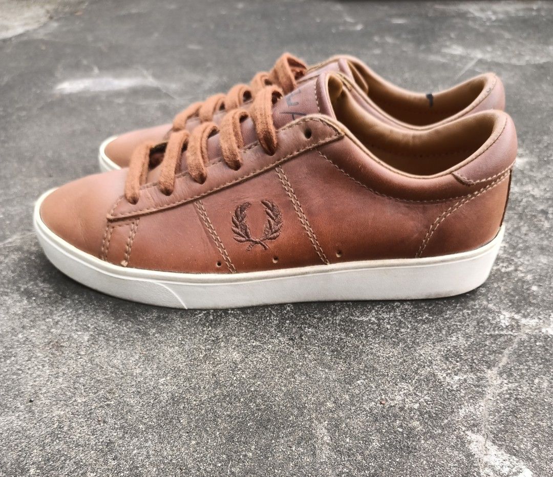 Fred perry spencer waxed leather store
