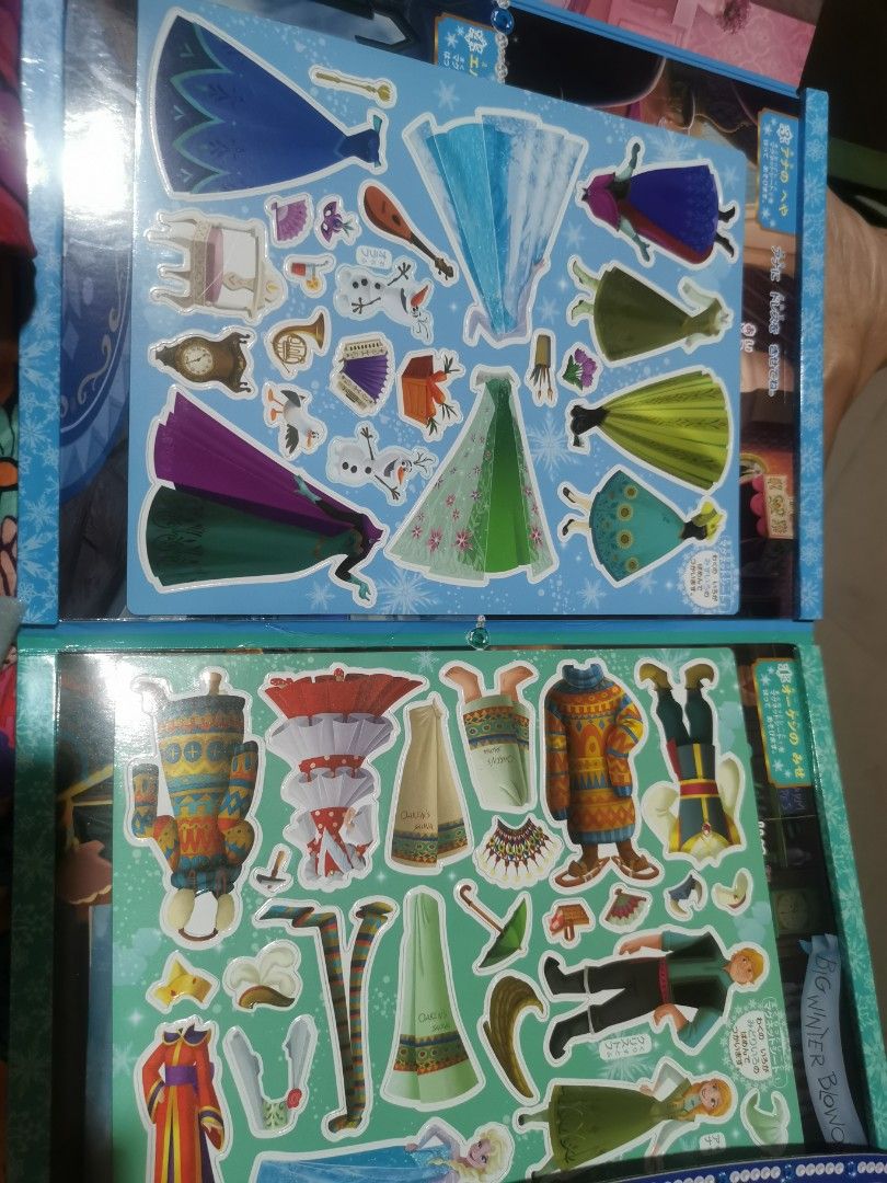 Frozen dress up dolls, Hobbies & Toys, Toys & Games on Carousell