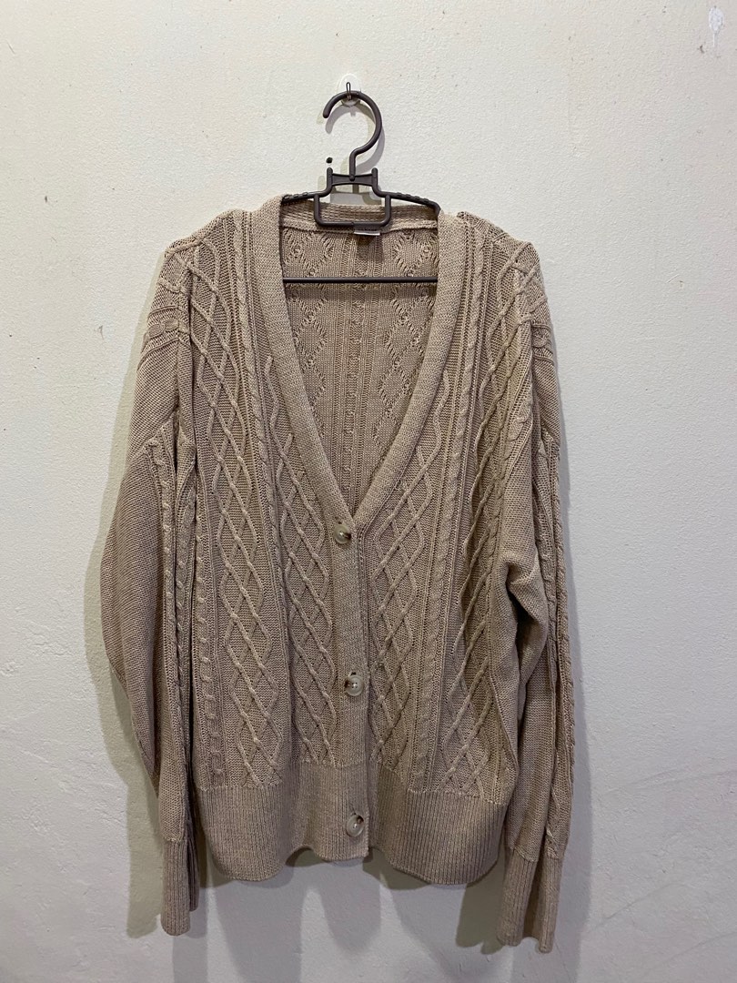 Garage knitted cardigan Women s Fashion Tops Longsleeves on