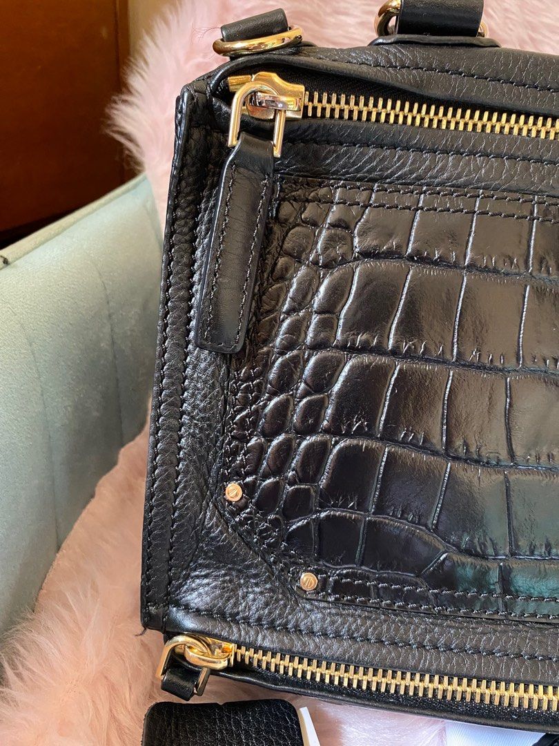 Givenchy pandora croc embossed top