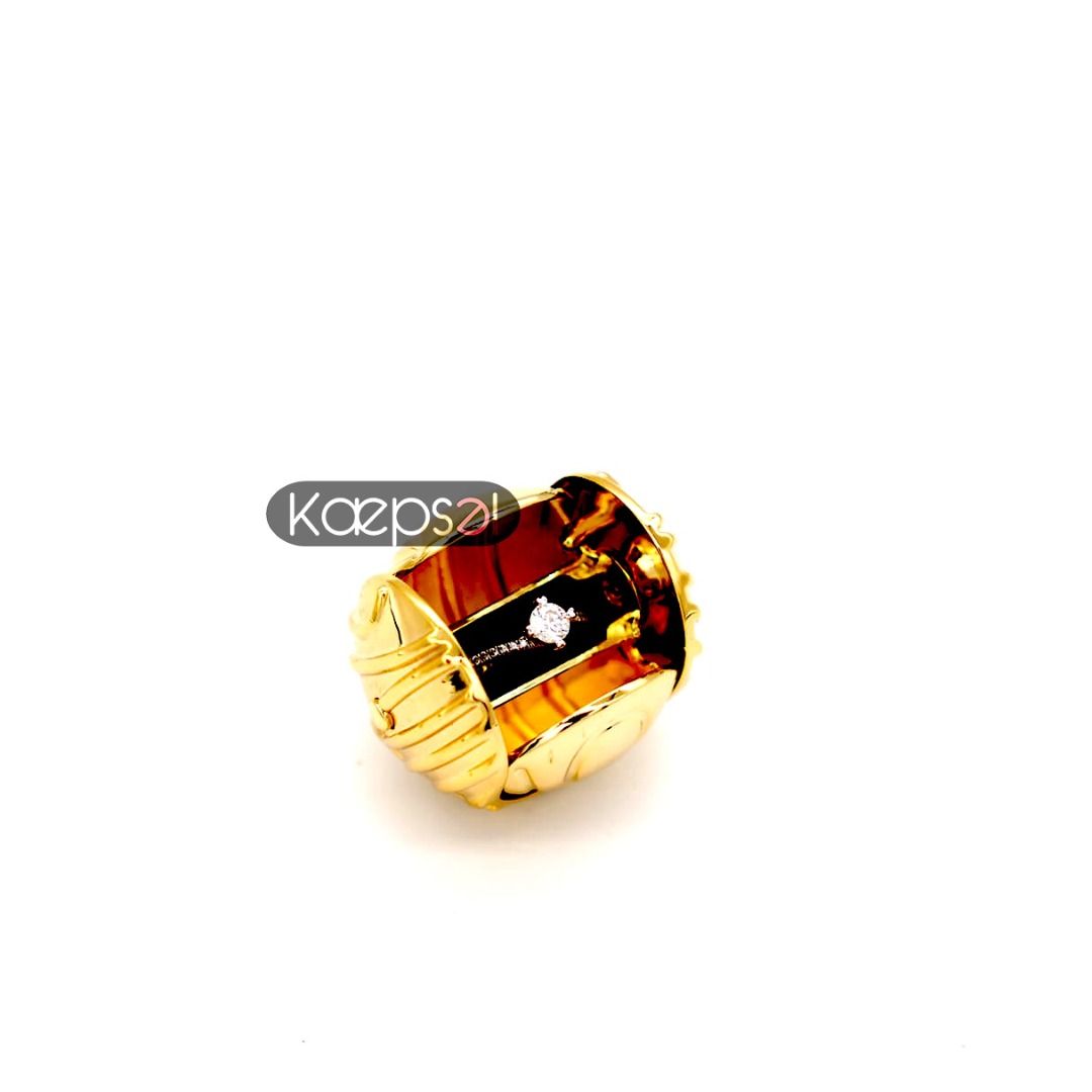 Golden snitch wedding hot sale ring holder