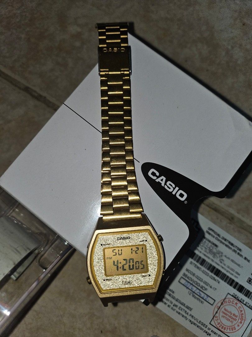 Jam casio gold top