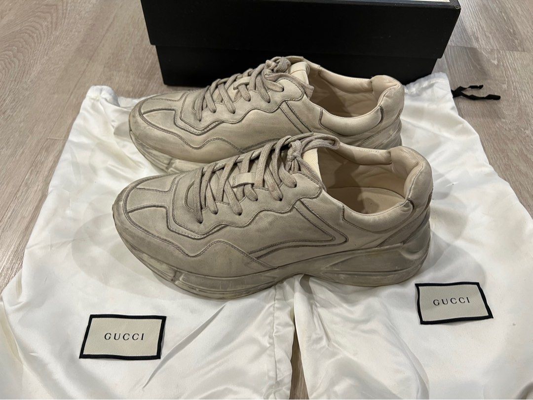 Gucci Rhyton Distressed Sneaker, Men's Fashion, Footwear, Sneakers