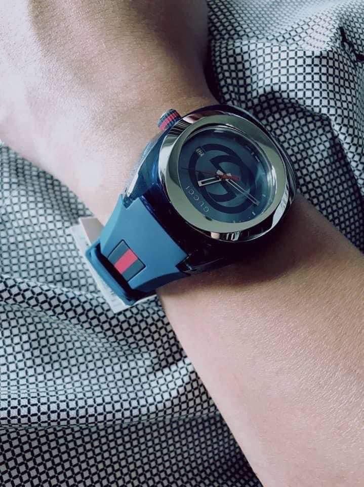 Gucci sync watch blue shop