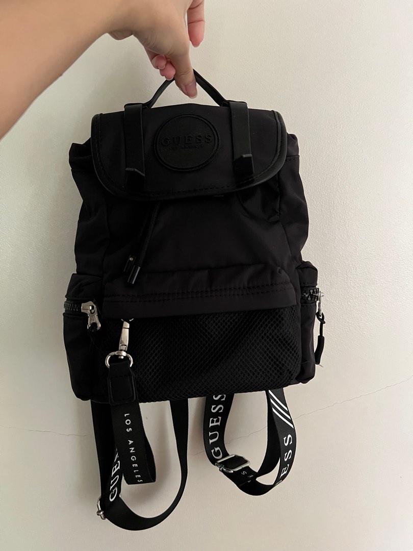 Guess Black Eva Backpack, Women's Fashion, Bags & Wallets, Backpacks on Carousell