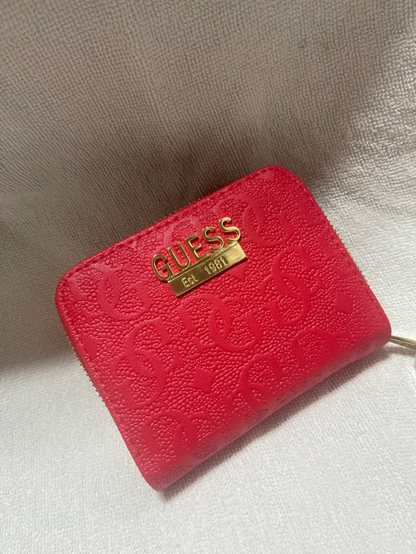 Guess red wallet new arrivals