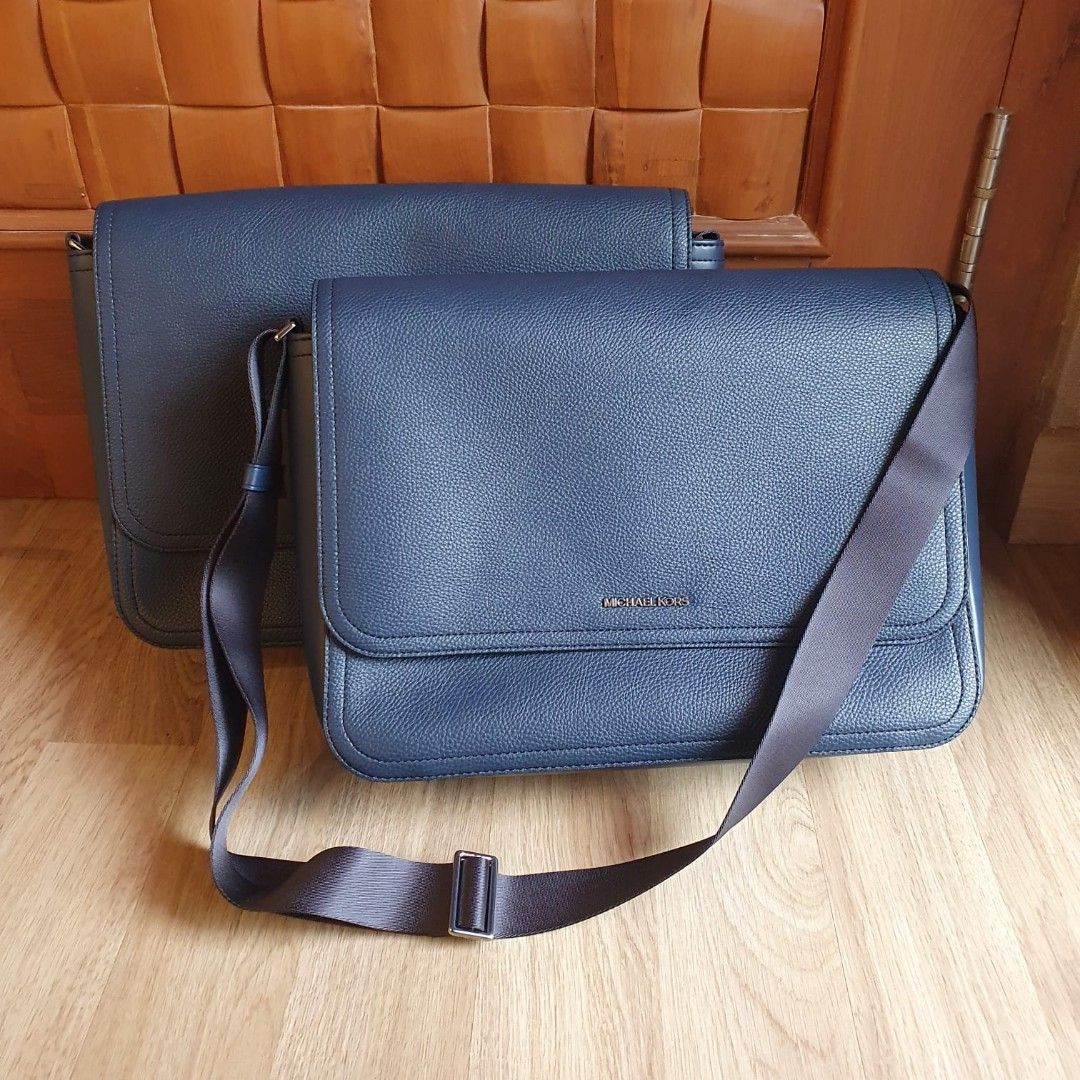 HARGA NET NO NEGO Michael kors cooper men brief laptop messenger sling bag navy 2.1jt