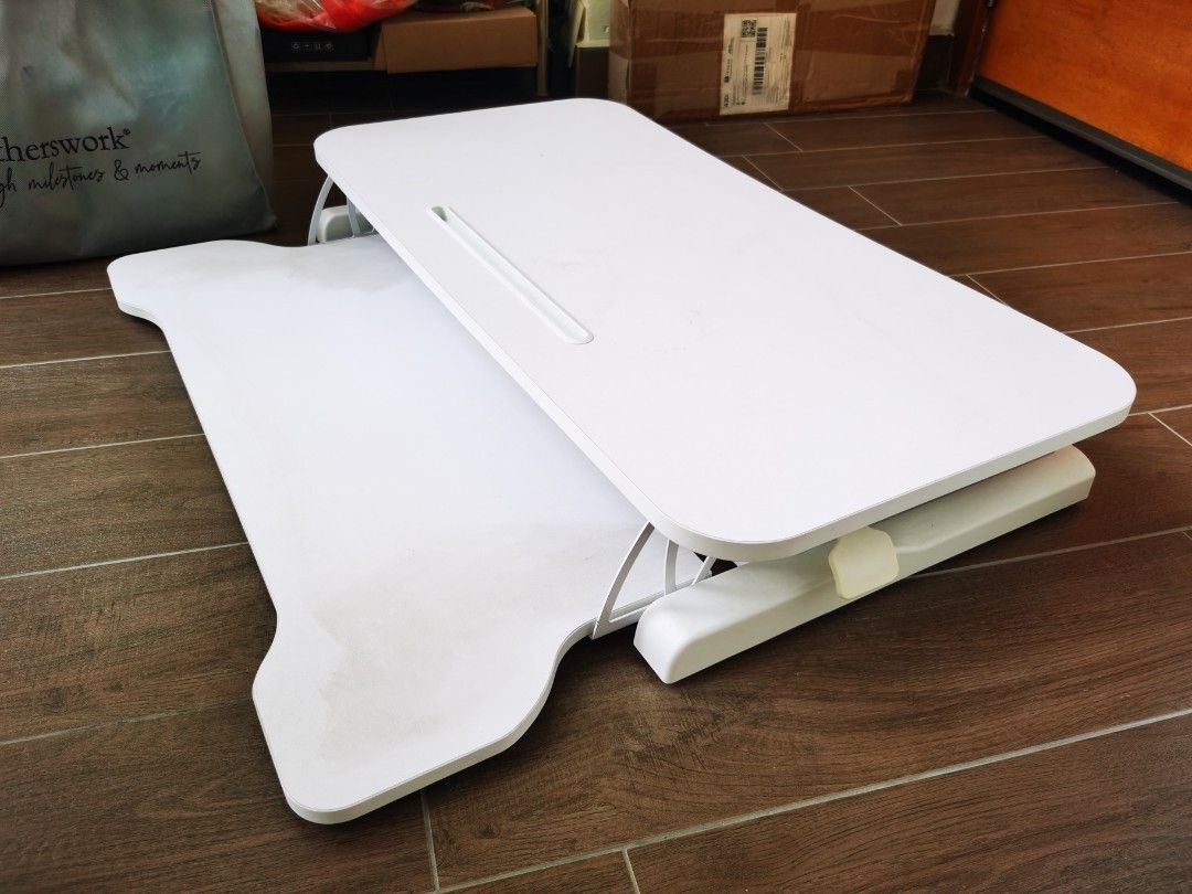 Ergonomic height adjustable table add-on module, Furniture & Home ...