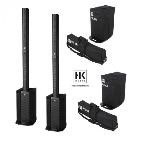 HK Audio Polar 12 - 2000 Watt Powered Column PA System