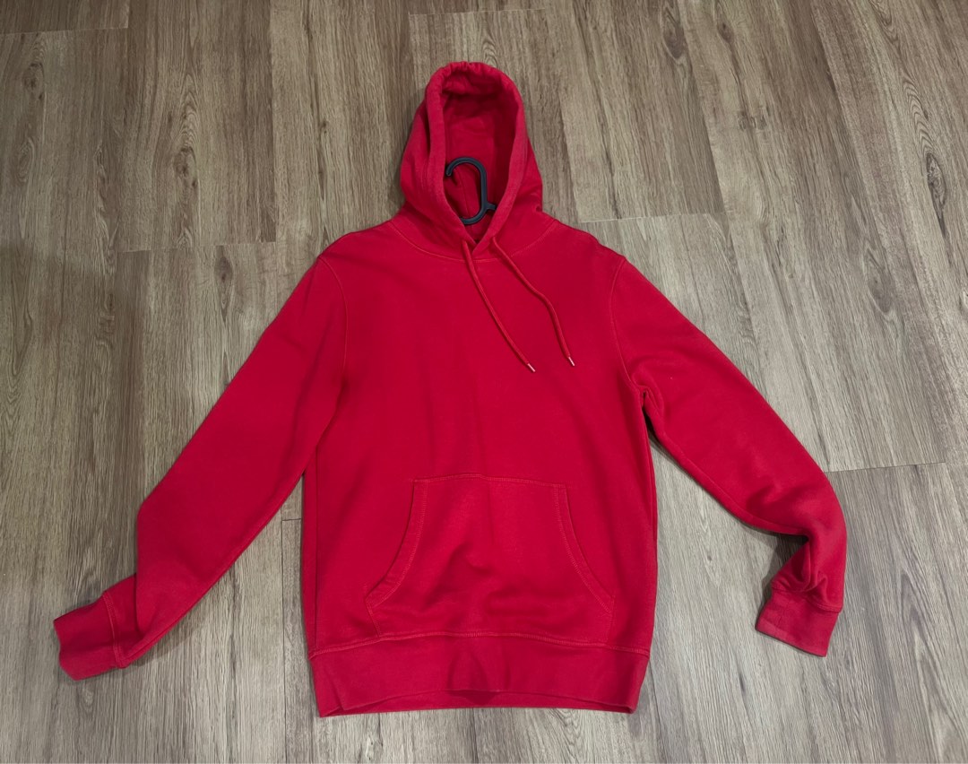 Hm red hoodie sales