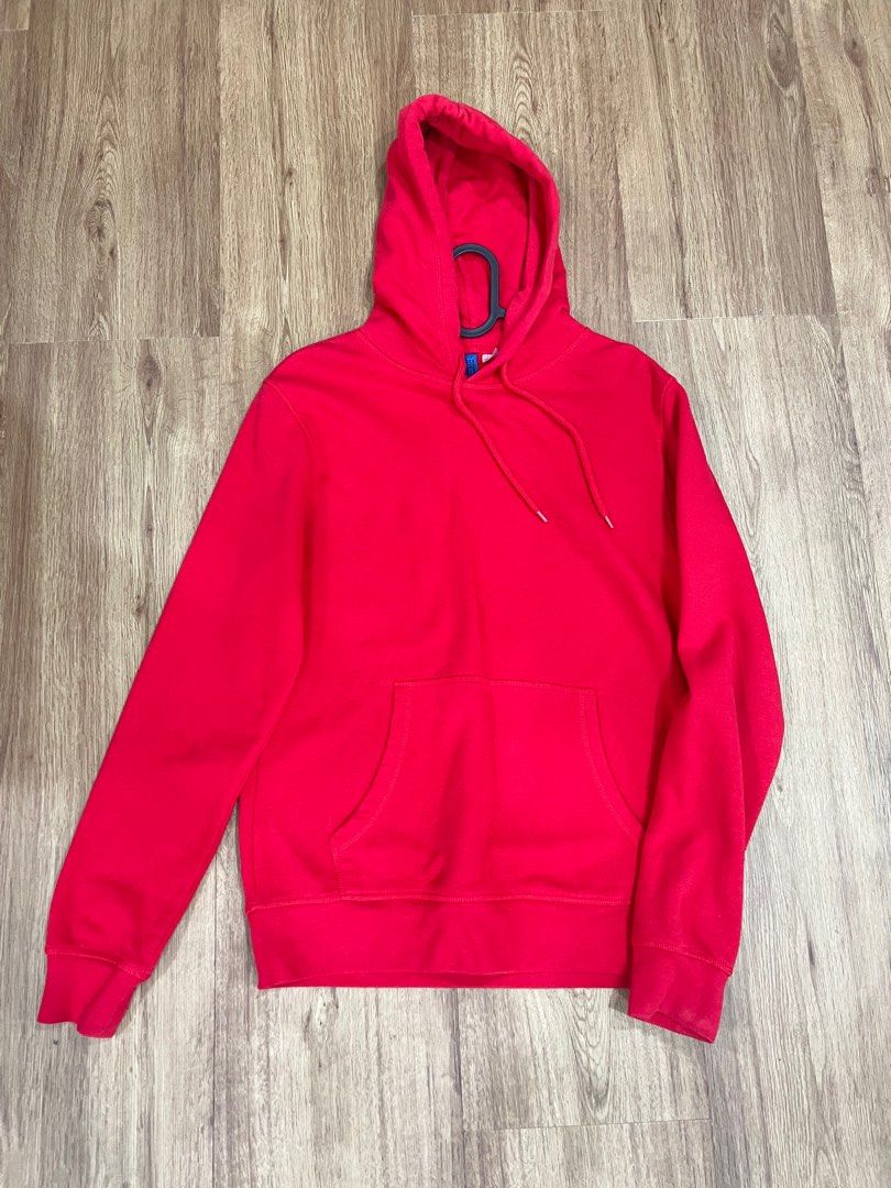 Red cheap hoodie h&m