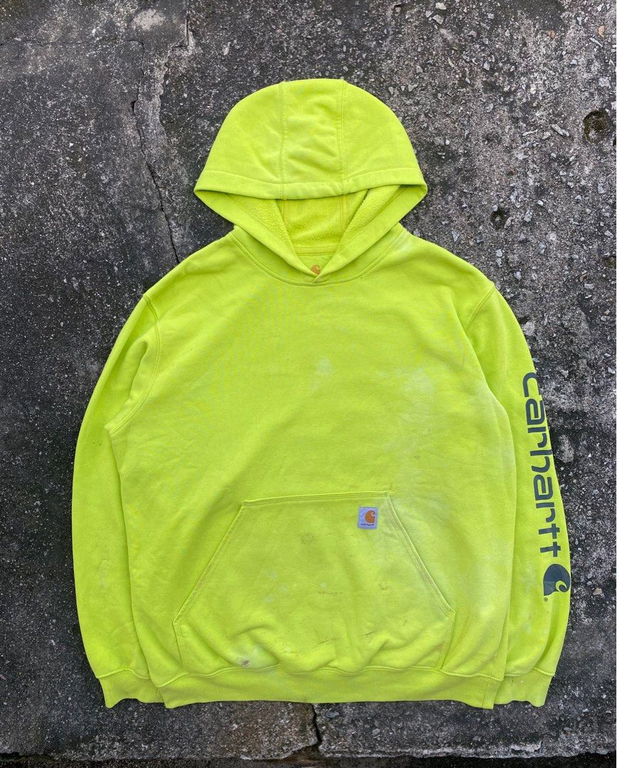Carhartt store neon hoodie