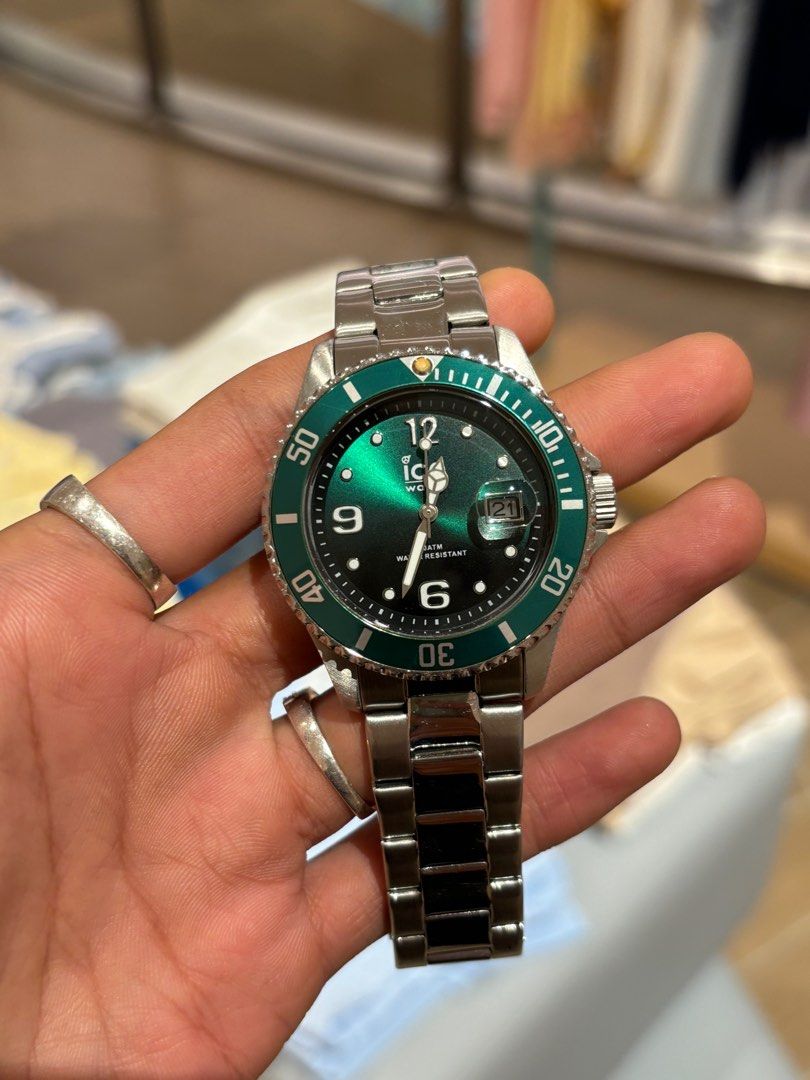 Ice Steel Green Silver
