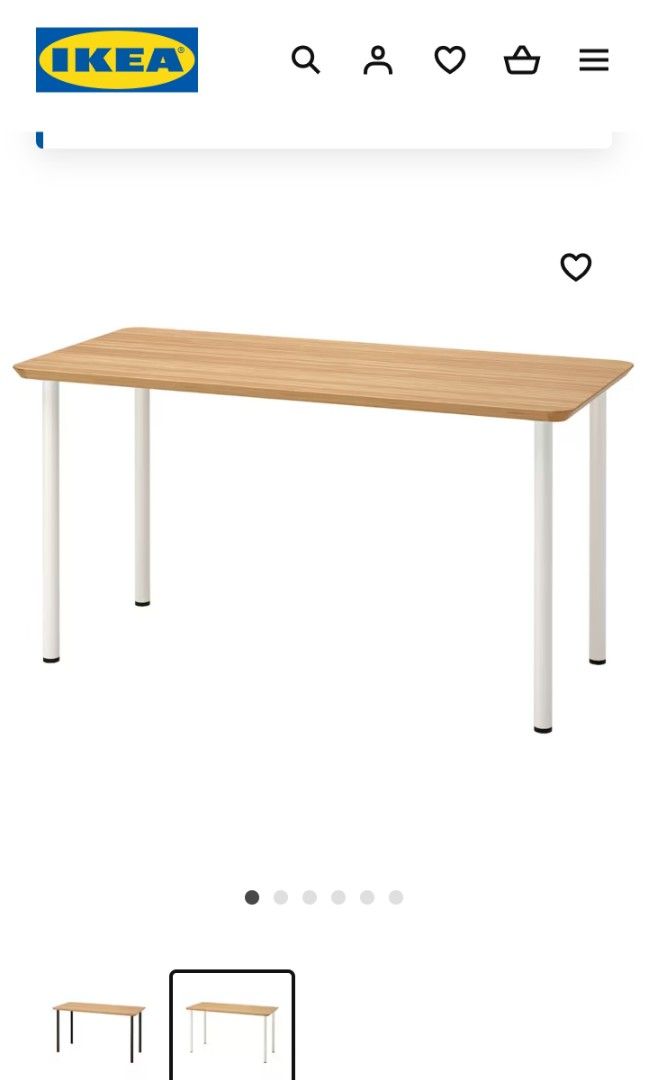 Ikea hot sale bamboo desk