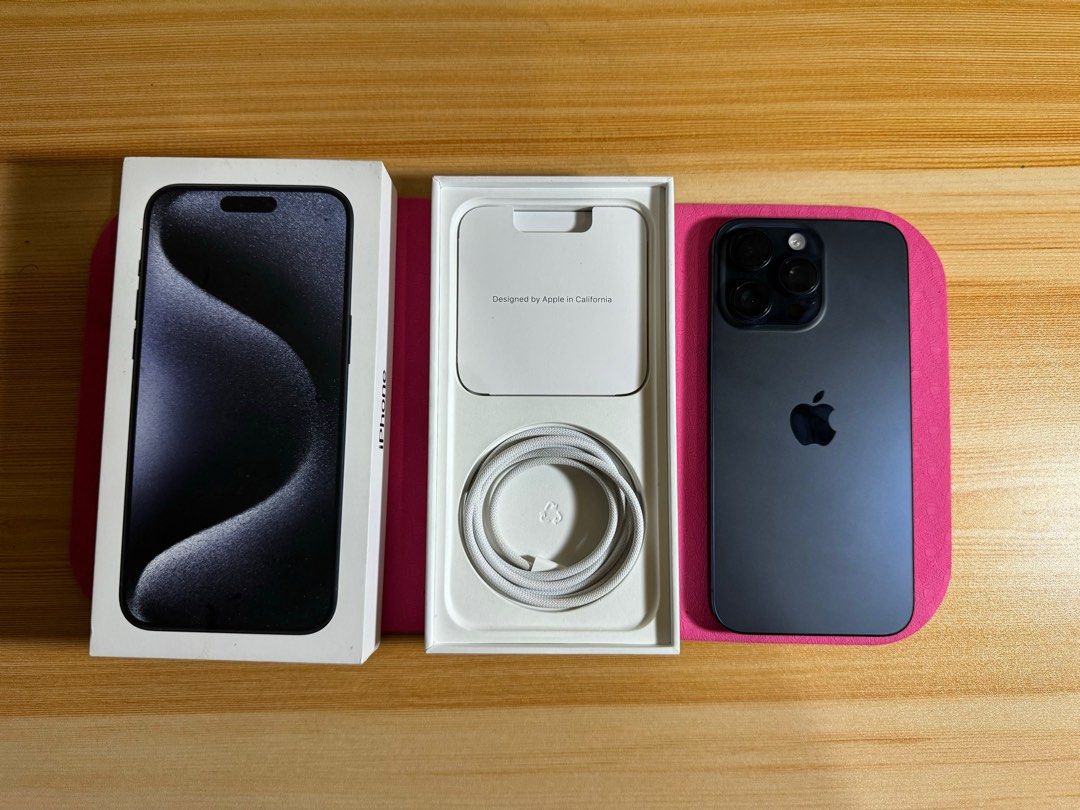 iPhone 15 Pro Max 256GB Blue Titanium Smartlocked (Category: iPhone 15 Series) located in Mandaluyong City. Submitted by jasonjimenez (Listing ID 1281202303, Image 2). Description: iPhone 15 Pro Max 256GB Blue Titanium Smartlocked Complete package 100% Battery health Apple warranty: Dec 2024 66,500 only Last Price posted Sale or swap to lower unit plus cash loc: Mandaluyong city.