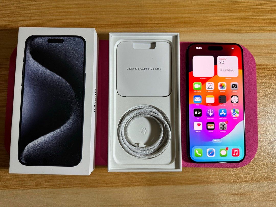iPhone 15 Pro Max 256GB Blue Titanium Smartlocked (Category: iPhone 15 Series) located in Mandaluyong City. Submitted by jasonjimenez (Listing ID 1281202303, Image 1). Description: iPhone 15 Pro Max 256GB Blue Titanium Smartlocked Complete package 100% Battery health Apple warranty: Dec 2024 66,500 only Last Price posted Sale or swap to lower unit plus cash loc: Mandaluyong city.