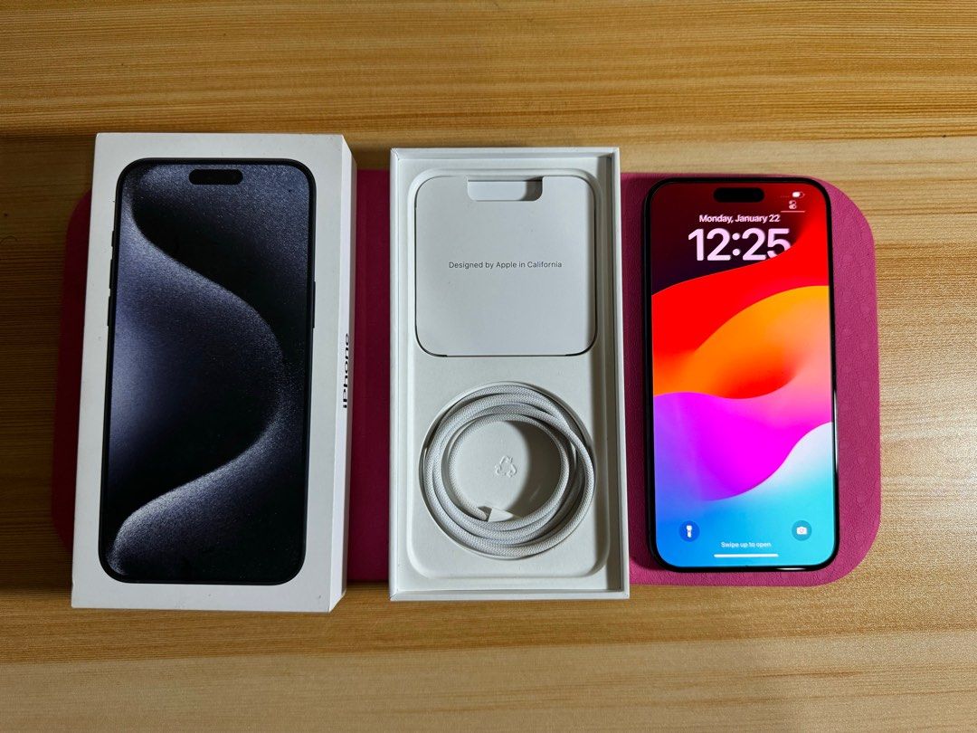 iPhone 15 Pro Max 256GB Blue Titanium Smartlocked (Category: iPhone 15 Series) located in Mandaluyong City. Submitted by jasonjimenez (Listing ID 1281202303, Image 3). Description: iPhone 15 Pro Max 256GB Blue Titanium Smartlocked Complete package 100% Battery health Apple warranty: Dec 2024 66,500 only Last Price posted Sale or swap to lower unit plus cash loc: Mandaluyong city.